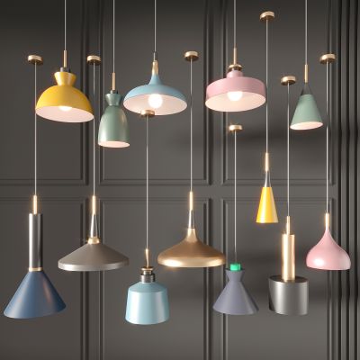 吊灯组合 单头吊灯 现代简约 餐厅吊灯 个性灯具 吧台吊灯 