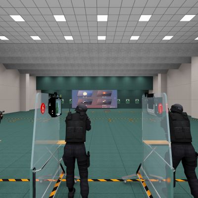 射击馆公安局射击室打靶场