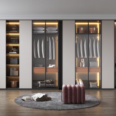 现代家居衣柜组合