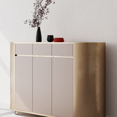 现代金属餐边柜