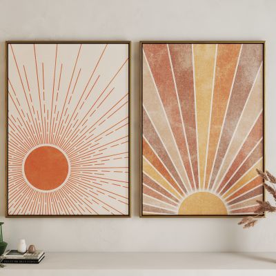 现代太阳艺术挂画