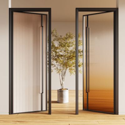 现代长虹玻璃门单开门