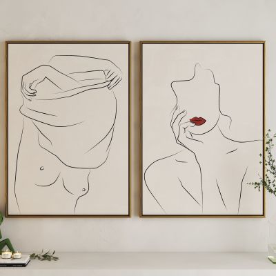 现代女性艺术挂画