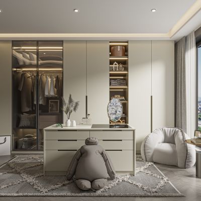 现代衣帽间