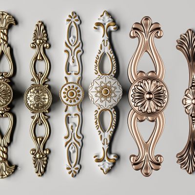 欧式雕花门把手拉手