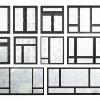 现代铝合金窗户
