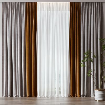 现代布艺窗帘