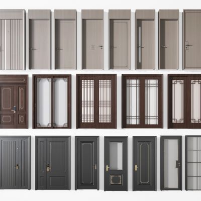 新中式门_推拉门_室内门_防盗门_卫生间门