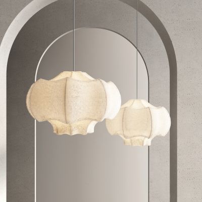 现代白灯笼吊灯