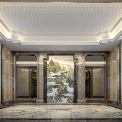 现代奢华会所前厅