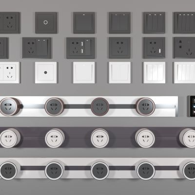 现代移动开关插座面板