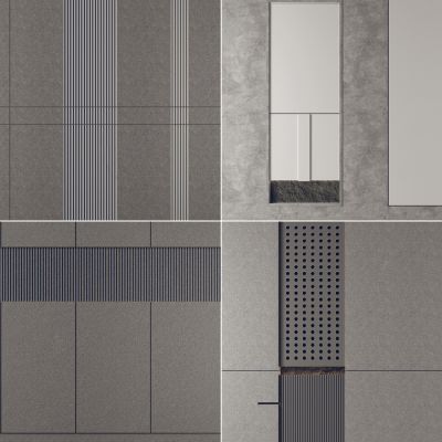 现代灰色背景墙