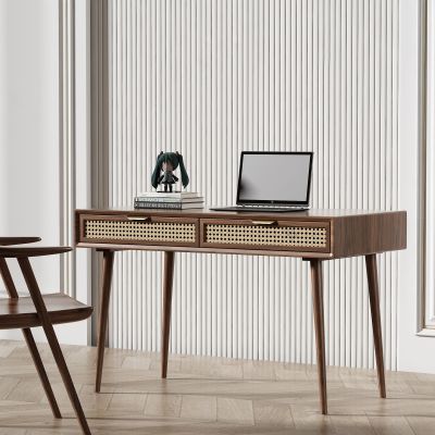 北欧实木书桌椅