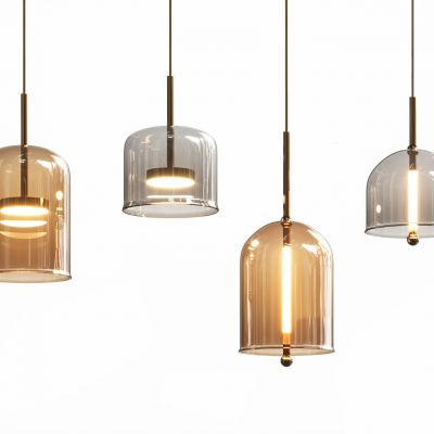 现代茶色玻璃吊灯2014