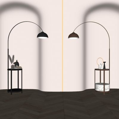 现代落地灯 落地灯边几组 现代边几