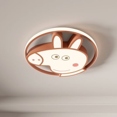 现代儿童吸顶灯 卡通吸顶灯 男童卧室 女童卧室 圆形 可爱 动画 儿童卧室 动物吸顶灯