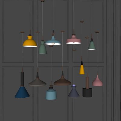 吊灯组合 单头吊灯 现代简约 餐厅吊灯 个性灯具 吧台吊灯