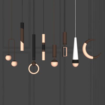 现在吊灯组合 单头吊灯 餐厅客厅餐厅  床头吊灯