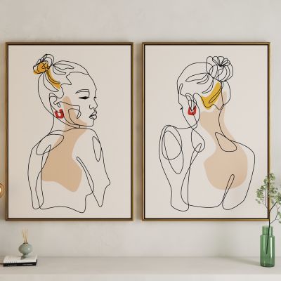 现代女性艺术挂画
