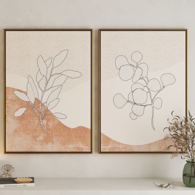 现代植物艺术挂画