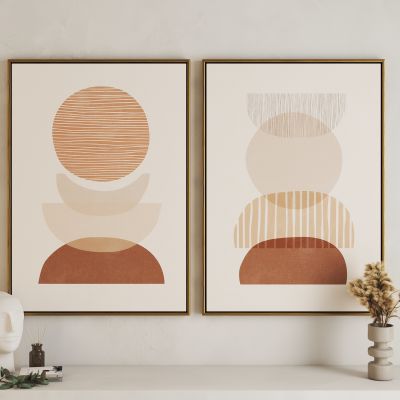 现代极简几何图案挂画