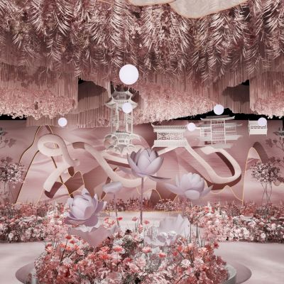 现代婚礼宴会布置