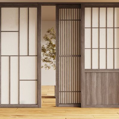新中式推拉门