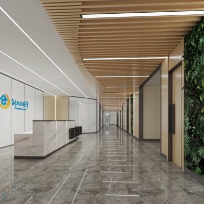 公共办公室 前台 走道