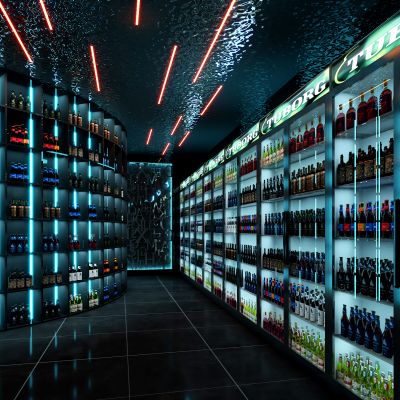 酒吧酒库 酒柜