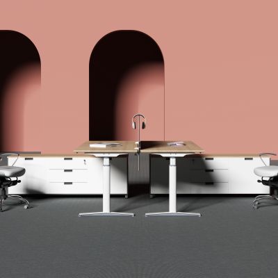 现代办公职员桌