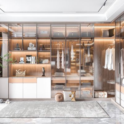 现代衣帽间