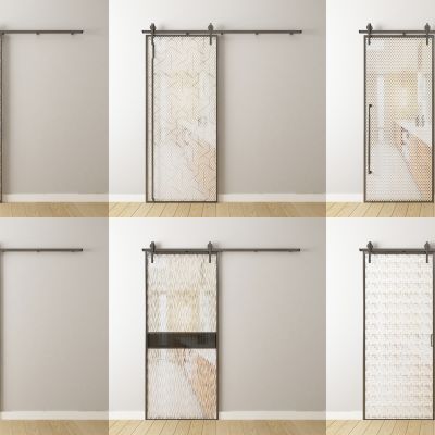 现代谷仓门单边推拉门