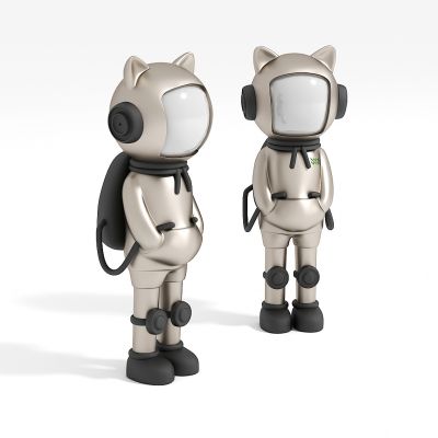 现代太空人雕塑