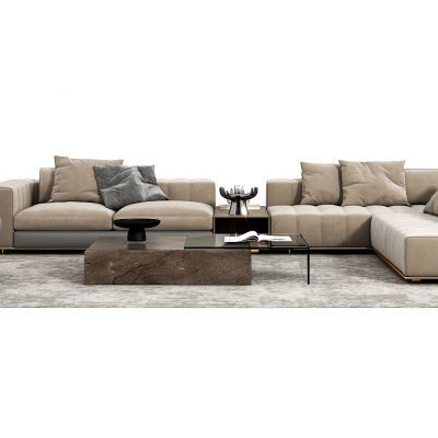 现代沙发茶几组合