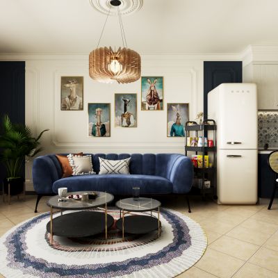 复古风轻法式客餐厅