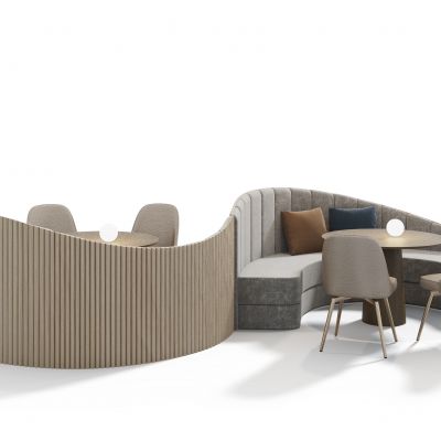 s形状餐厅沙发2018