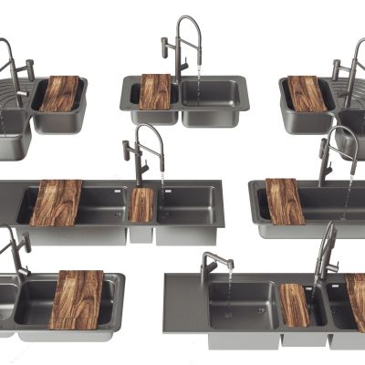 现代水槽洗菜盆