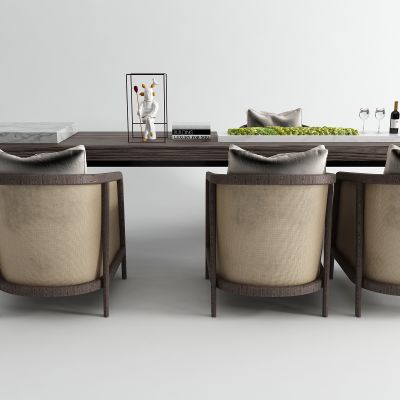 新中式茶桌椅组合