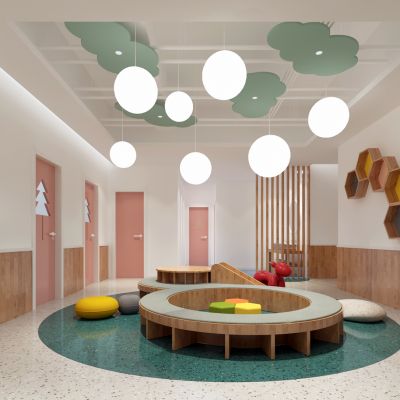 现代培训机构休息大厅