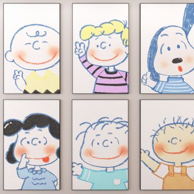  现代简约极简儿童房装饰画