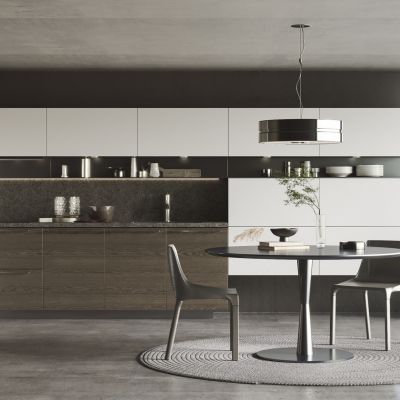 现代家居餐厅 厨房 餐桌椅