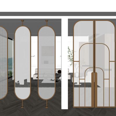 现代屏风 隔断