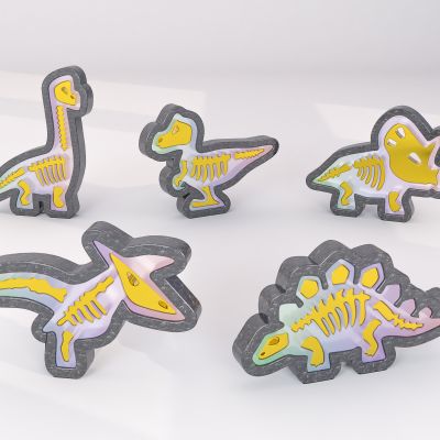 现代家居恐龙美陈摆件