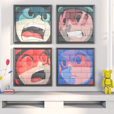 现代潮玩插画装饰画美陈