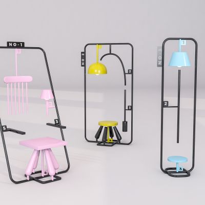 现代家居落地灯美陈摆件