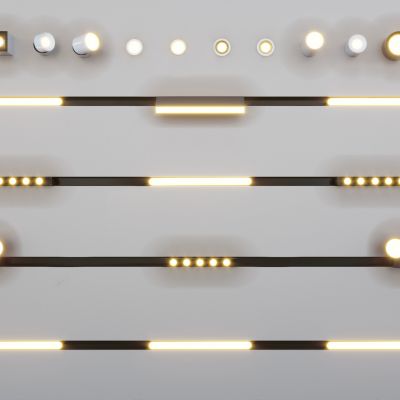 现代筒灯 射灯 吸磁轨道灯