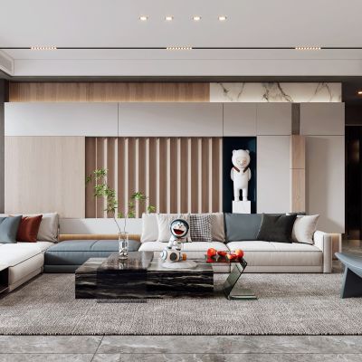 现代电视背景墙