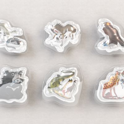 现代潮玩双层装饰气球美陈3D卡通