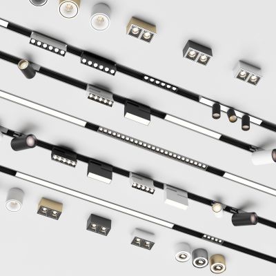 现代磁吸灯轨道灯射灯