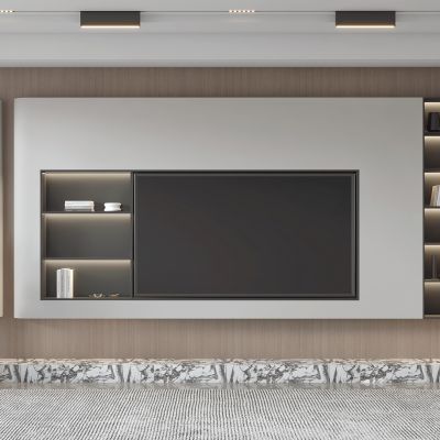 现代电视背景墙